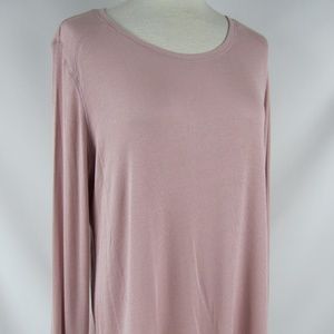 INC Intl Concepts Pink Ribbed Knit L/S Top Choose